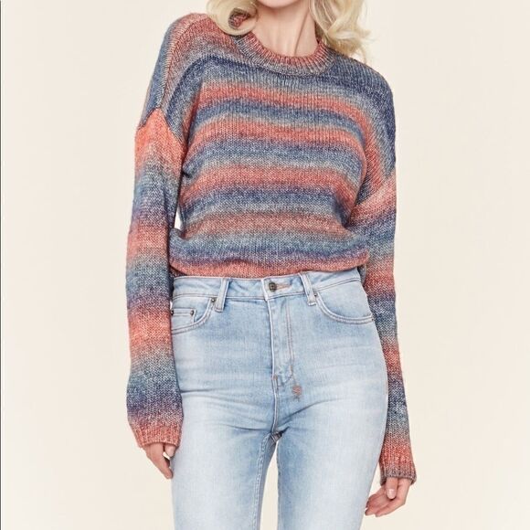 ❤️BB Dakota Give me Space Stripe sweater large (K1) - Picture 1 of 11